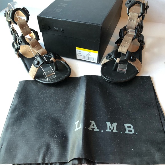 L.A.M.B “Indee” G8107 Blktpe toe sandal - Picture 4 of 16